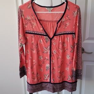 Lucky Brand 3/4 sleeve tee